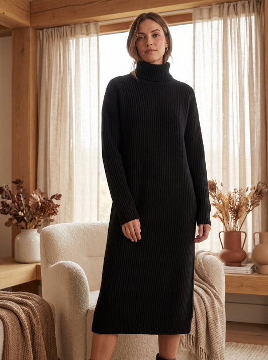 Black Sweater Dress by The Lode Lane