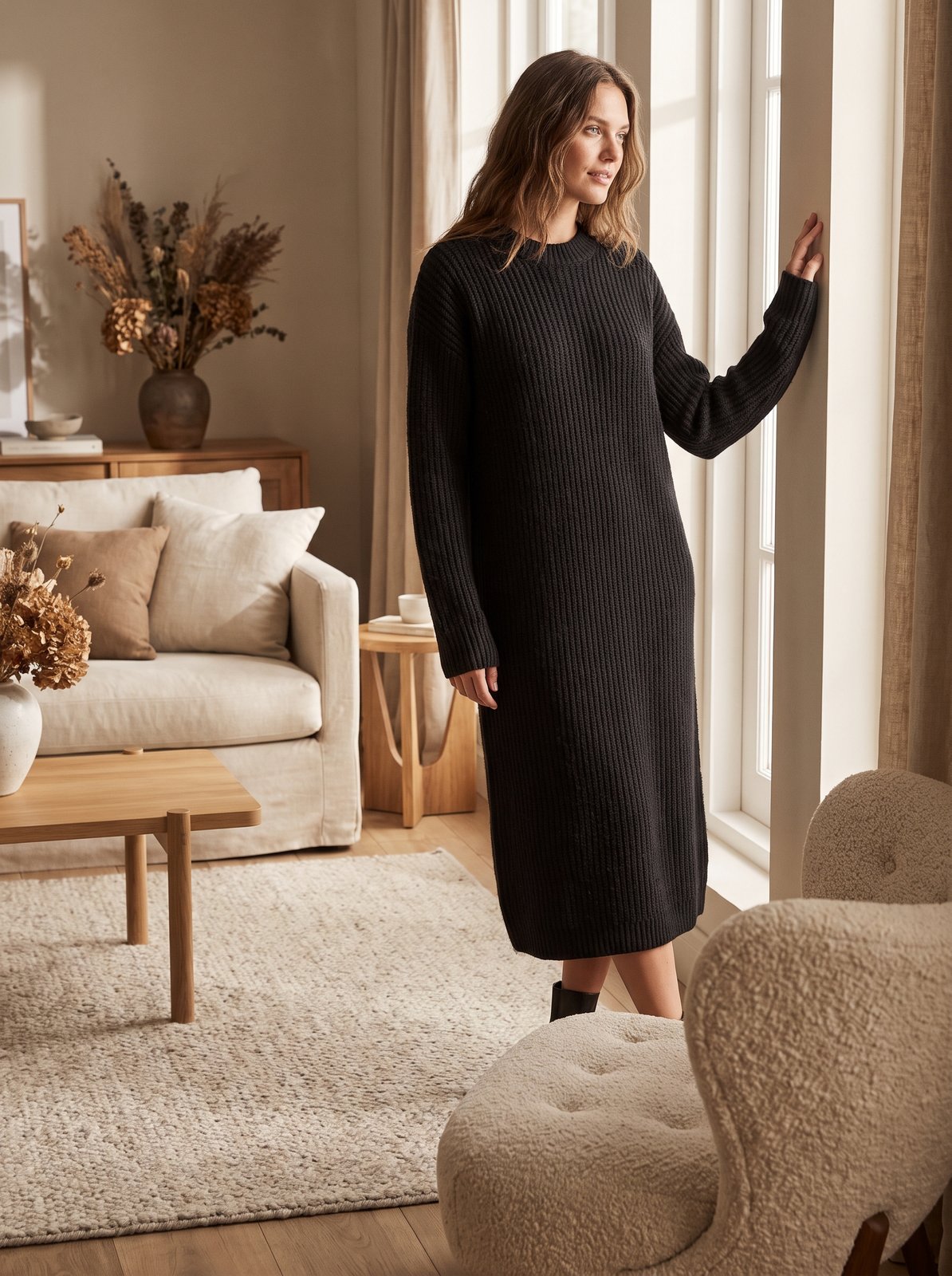 Black Sweater Dress by The Lode Lane