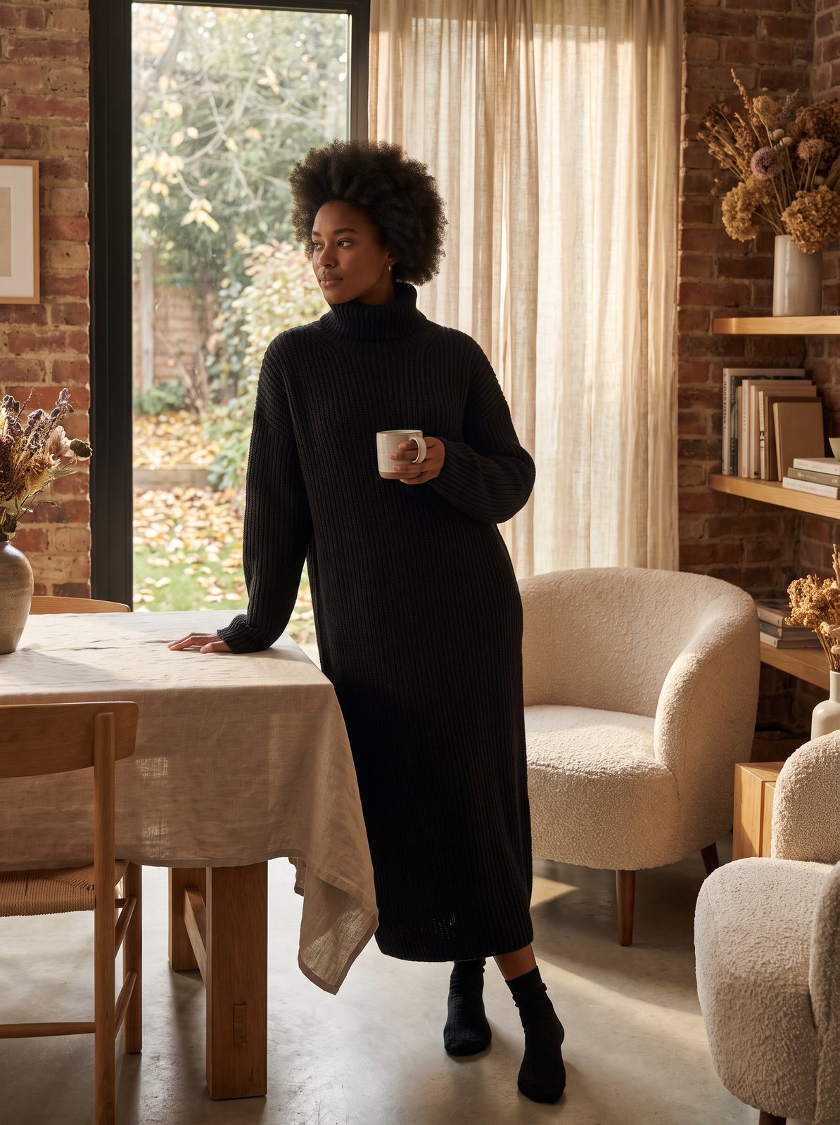Black Sweater Dress by The Lode Lane