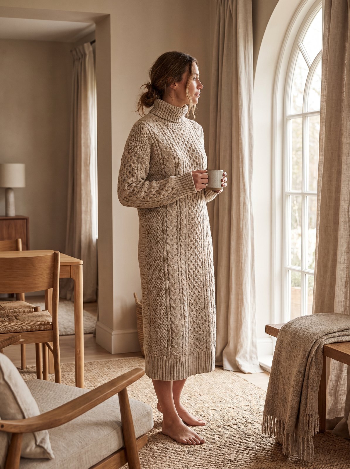 Oatmeal Sweater Dress by The Lode Lane