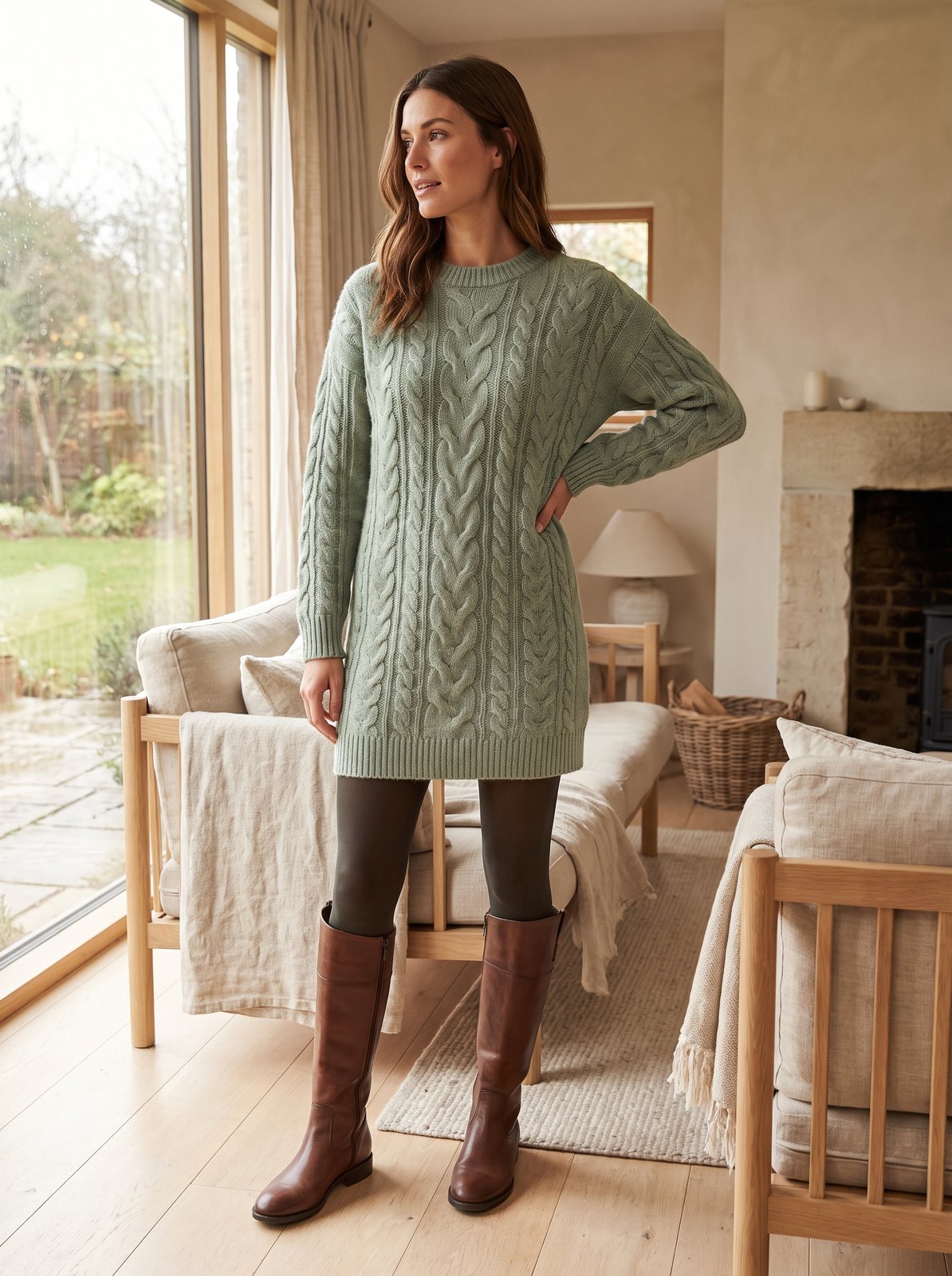 Sage Sweater Dress by The Lode Lane
