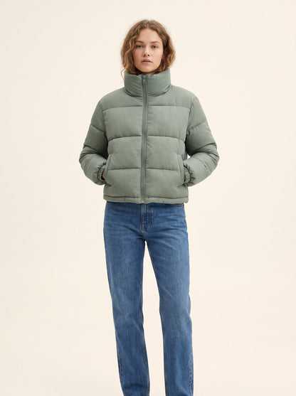 Sage cropped puffer jacket by Lode Lane