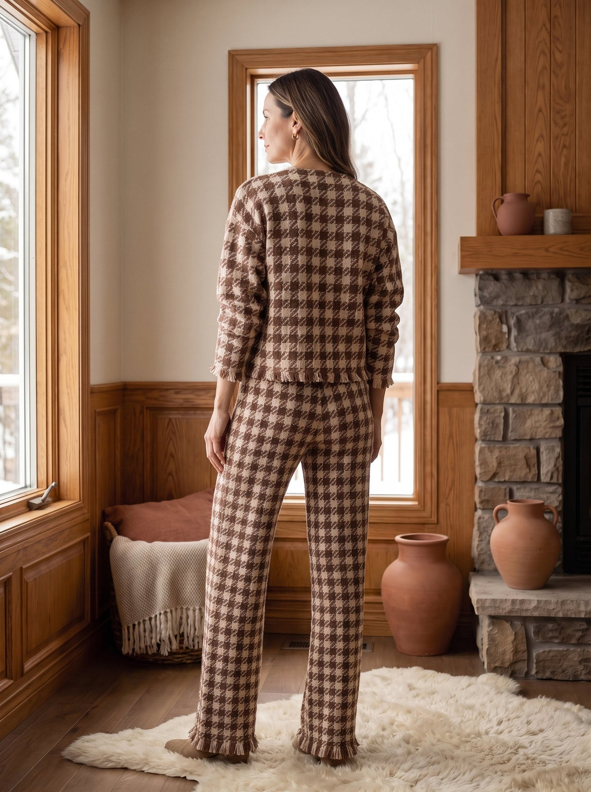 florence houndstooth set view