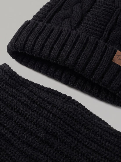Black Hat and Scarf Set by The Lode Lane